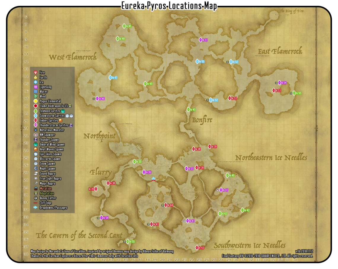 Eureka anemos confluence locations